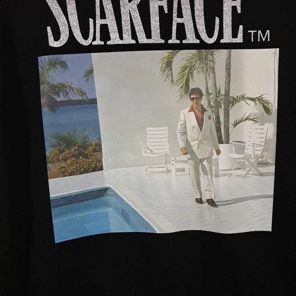 Philipp Plein Scarface Jacket Mes Medium Al Pacino‎ Black Full Zip Streetwear